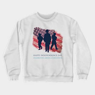 Happy Independence Day Crewneck Sweatshirt